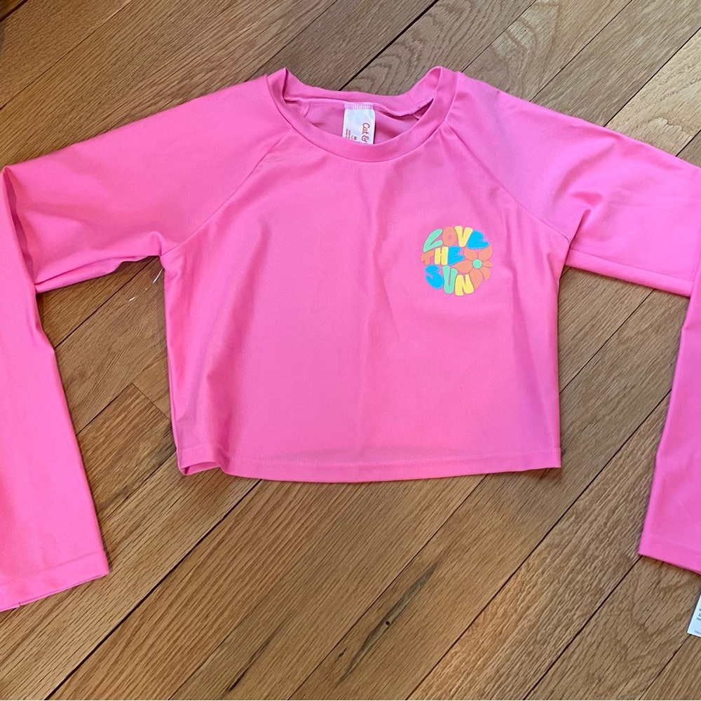 Cat & Jack Pink Rash Guard